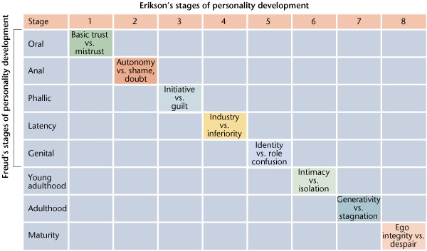 Erikson's stages of personality development