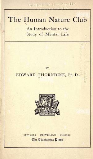 Thorndikes Early Book