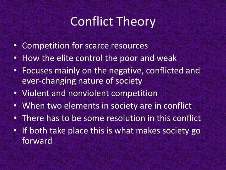 Summary of Conflict Theory