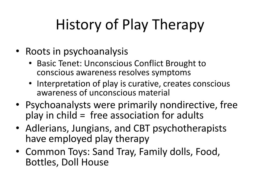 Play Therapy History