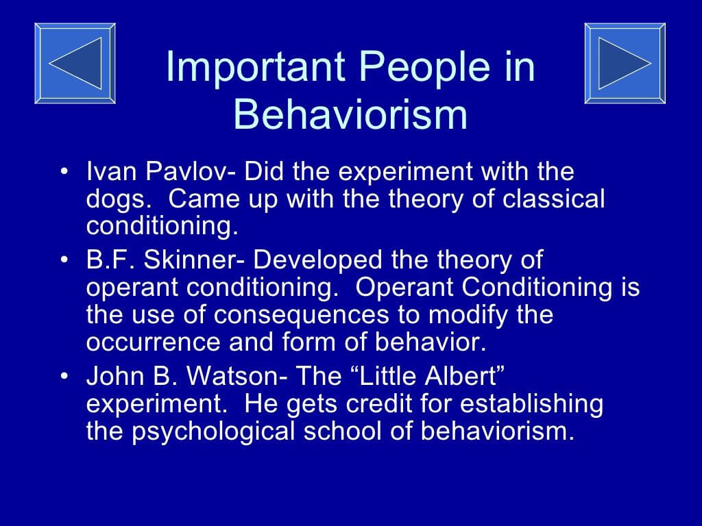 Behaviorism Key Figures