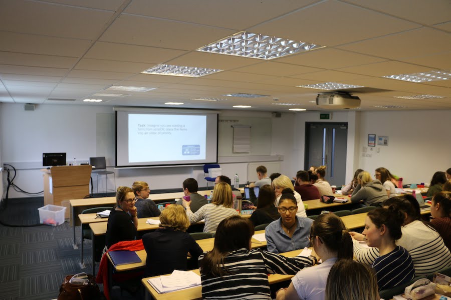 A community of teachers discussing pedagogy