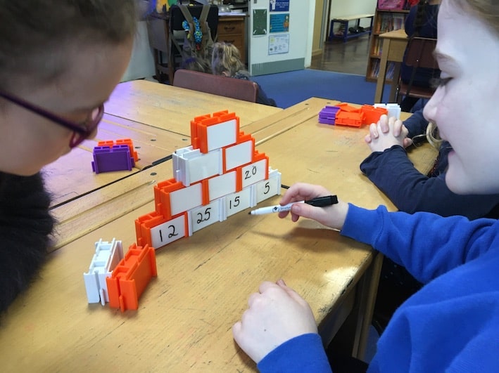 Using our specially designed blocks to make Maths less abstract
