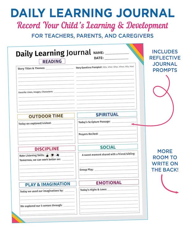 simple learning journal template
