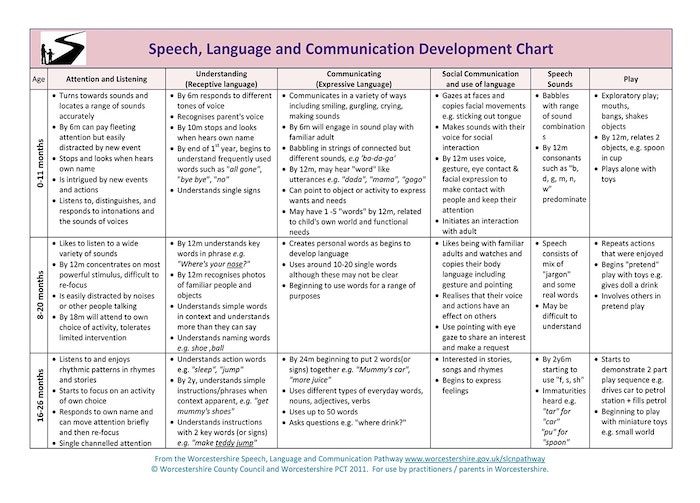 Language development stages