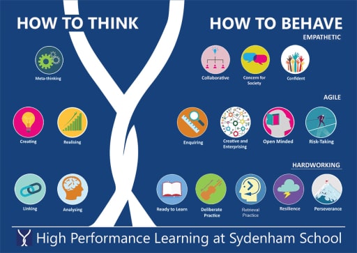 High performance learning cognitions and behaviours