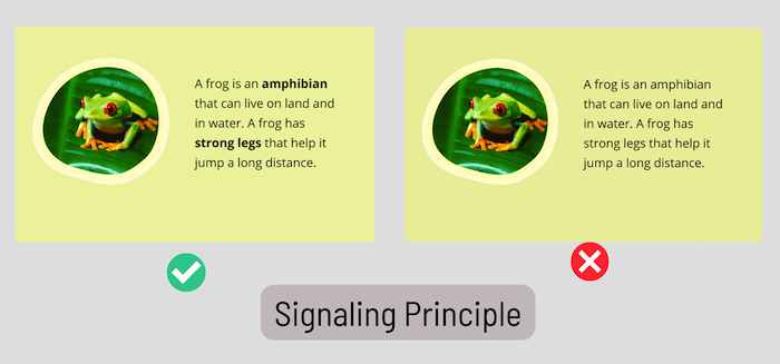 Signalling Principle